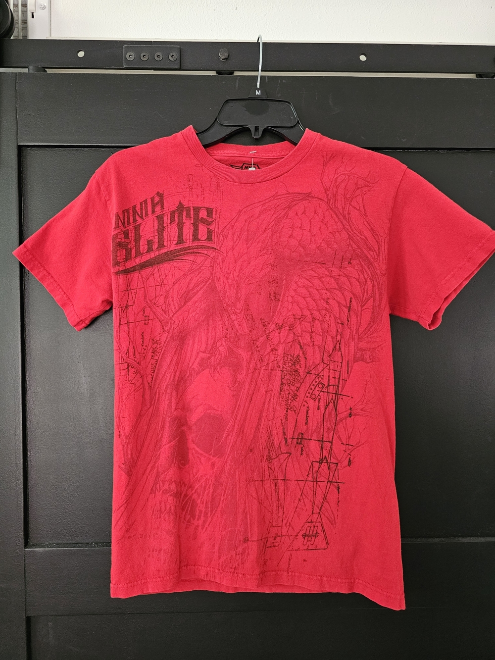 MMA ELITE - Red Graphic Tee size Small